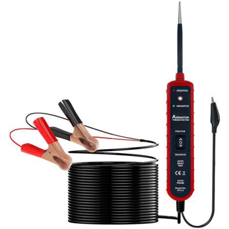 BUNTHAUS Testeur Circuit Électrique Voiture   Lampe Témoin LED 6V/12V/24V, Analyseur de Système Électrique, Testeur Auto avec Sonde