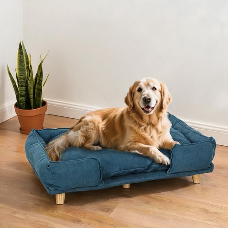 Couchage pour chien en tessuto in poliestere MDF 96 x 66 x 24 cm (1/5)
