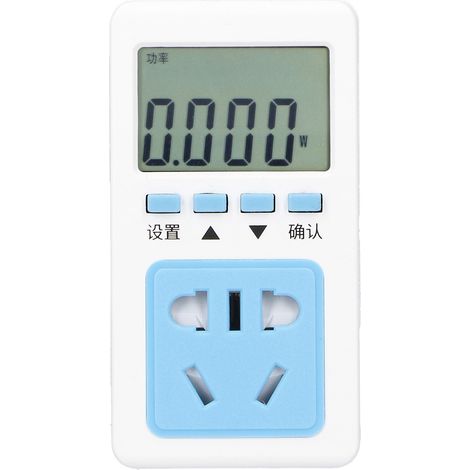 Compteur électrique prise P06S-10T, test coût énergie avec convertisseur, fiche AU 250V sans rétroéclairage (1/5)