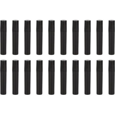 20 pièces Flacon Spray Vide 3ml Rechargeable Noir pour Voyage et Extérieur Portable (1/5)