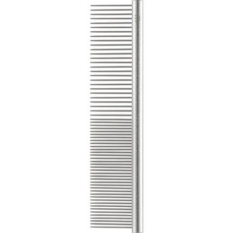 - Grooming Comb - Stainless Steel - For Hybrid and Poodle Cross Dogs - Detangles Knots and Dead Hair - Daily Home Use - Silver - 20x5cm (1/5)