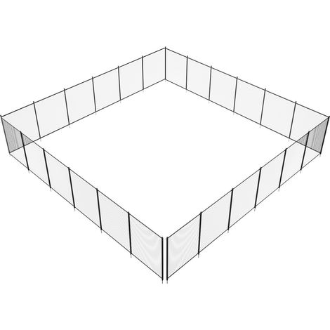 Clôture de piscine, 1,2 x 21,9 m, pour piscines enterrées, clôture de sécurité amovible pour enfants, installation facile à faire soi-même, filet en PVC Teslin 340 g/m² protégeant les enfants et les a (1/5)
