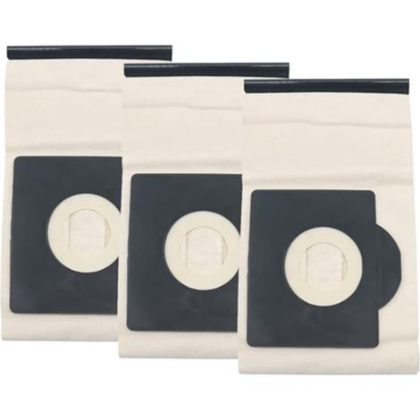 3 sacs à poussière Washabe compatibles avec Karcher WD3 MV3 SE4001 A2299 K 2201 F K 2150 les pièces d'aspirateur (1/3)