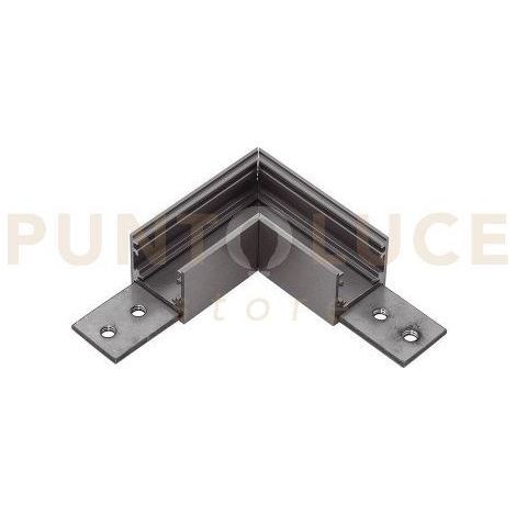 GBIGS7 ANGOLO MECCANICO 90° PER INSTALLAZZIONE SOFFITTO-SOFFITTO PER SISTEMA BINARIO DA SUPERFICIE NICKEL SCURO