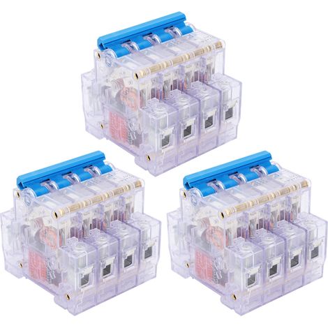 Disjoncteur DZ47-63 4P 6-63A, interrupteur automatique à coque transparente, coupe-circuit domestique modulaire pour tableau électrique (1/5)