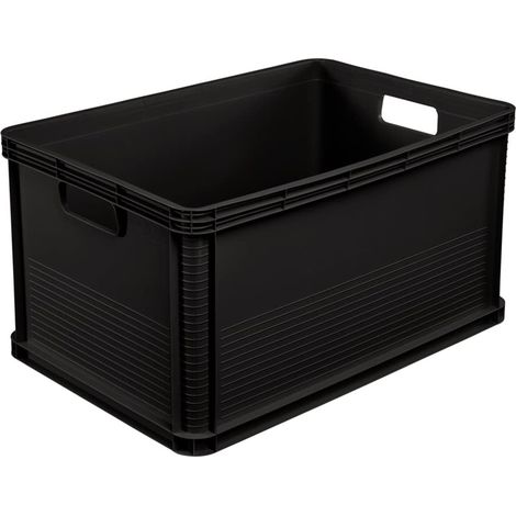 Caja de almacenaje, Gaveta de plástico, 64L - Gris Grafito