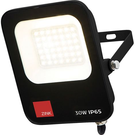 Litecraft Fechine Floodlight Outdoor IP65 Garden 30 Watt Integrated LED - Black (1/5)