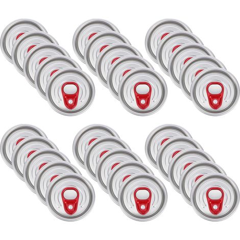 Aluminium Getränkedosen Deckel 5,2cm Durchmesser mit Vollöffnungsdesign und Erhöhter Robustheit 50 Stück für Bier und Erfrischungsgetränke Beim Reisen und Großverbrauch (1/5)