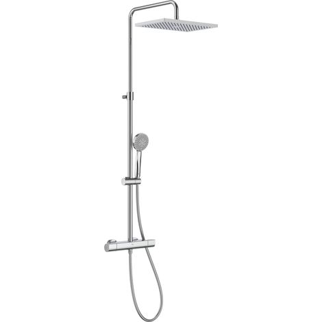 Columna de ducha Roca termostática T-Square cromado (1/4)