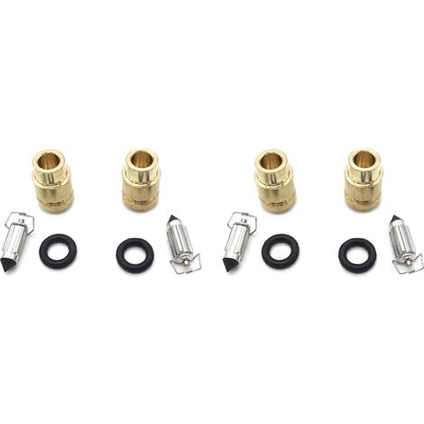 Compatible avec les modèles DT125R, DT200R, TZR125, TZR250, DT200 R, TZR 125 250 et DT 125 200 R : kit de réparation de carburateur (siège de soupape à pointeau flottant, lot de 2). (1/5)