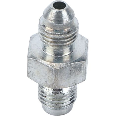 Jeffergarden Adaptateur de Raccords de Conduite de Frein, 3AN Mâle vers 3/8‑24 Adaptateur évasé inversé Raccords D'adaptateur de Frein en Métal HAF01 pour Conduite de Frein 3/16-