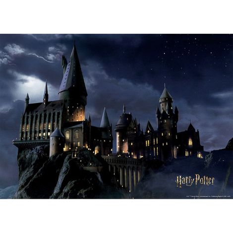Poster intissé - Harry Potter poudlard dans la nuit - 155 x 110 cm (1/3)