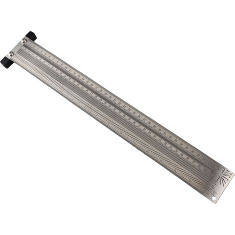 Règle de traçage ultra-précise en acier inoxydable pour le travail du bois, outil de mesure (1/5)