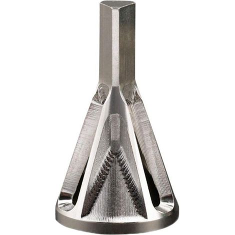 Lime à chanfreiner externe 6 dents queue triangulaire pour perceuse électrique, outil d'ébavurage multi-lames (1/5)