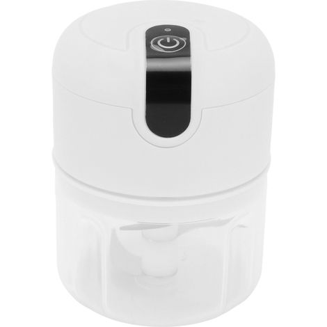 Hachoir à ail 250 ml, gobelet en plastique, rechargeable par USB, batterie 1300 mAh, lame en acier inoxydable, mini hachoir à ail avec couvercle de sécurité pour noix, gingembre, ail, oignons et légum (1/5)