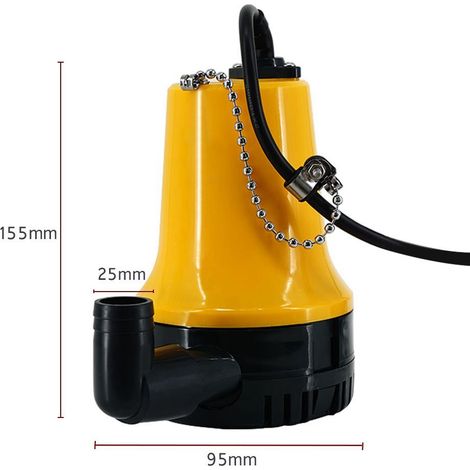 Pompe à eau électrique submersible immergée 12 V CC pour l'irrigation agricole et le nettoyage des cales (1/5)