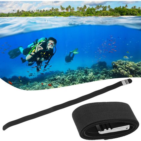 Ceinture de plomb pour plongée sous-marine avec boucle en acier inoxydable à dégagement rapide (1/5)