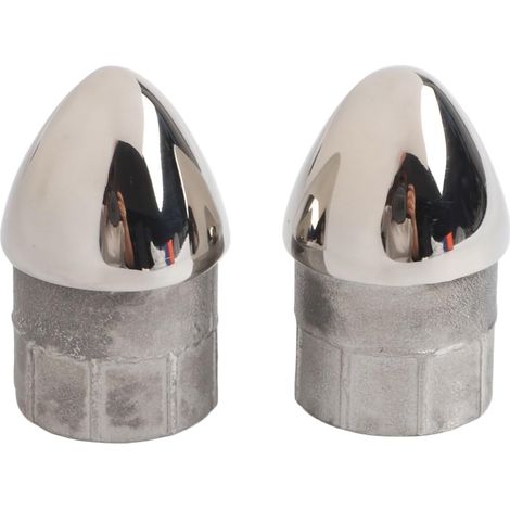 Set aus 2 Edelstahl-Schlauchventilen, 22 mm und 25 mm, für Bootsplanenrahmen und Kajakstangen, mit auslaufsicherer Dichtung für verbesserte Leistung unter maritimen Bedingungen (25 mm) (1/5)