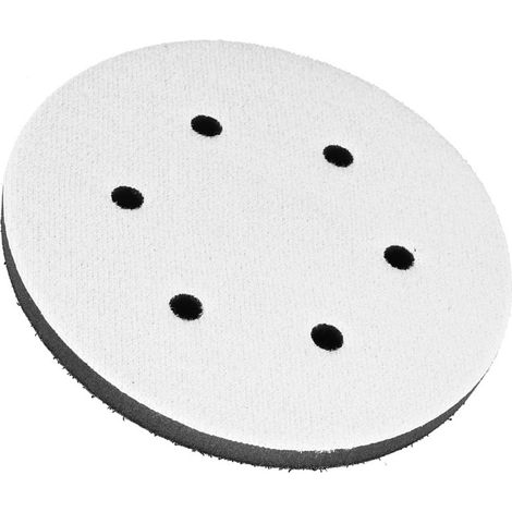 Coussinet d'interface en éponge souple de 150 mm de diamètre pour tampons de ponçage (6 trous) (1/5)