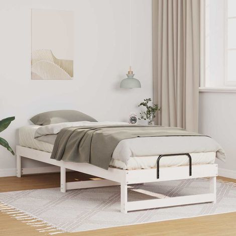 Cadre de lit-Structure de lit Blanc 80 x 210 cm Pin massif 179141 (1/5)