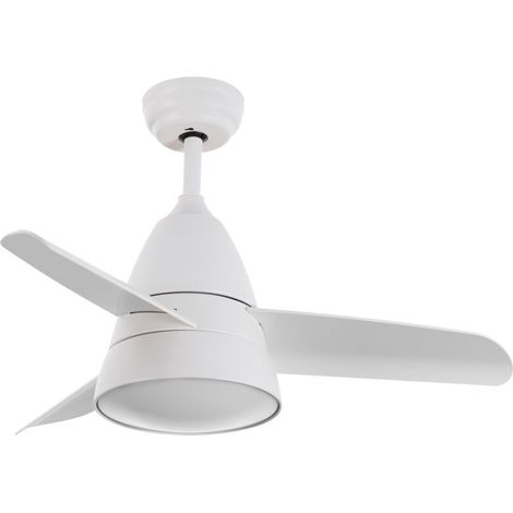 Ventilatore da soffitto silenzioso da 91 cm – Bianco, motore DC – 3 velocità – Luce LED da 1500 lumen – Telecomando RF – Techbrey (1/5)