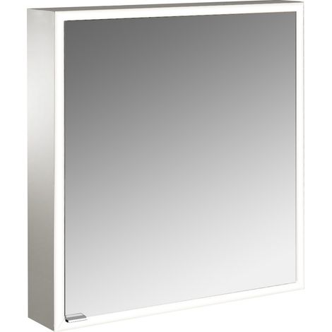 emco prime Armario con espejo iluminado, 600 mm, 1 puerta, tope
