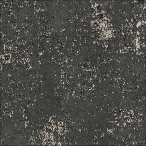 Plaster look wallpaper wall Profhome 388325 non-woven wallpaper slightly textured with tangible texture and metallic highlights black gold 5.33 m2 (1/5)