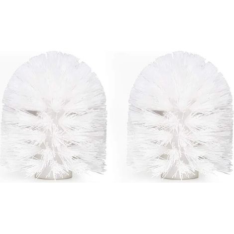 Tête de Brosse WC Rechange Blanc Balayette WC Rechange 2pcs (1/5)