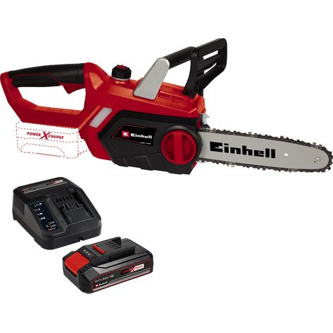 Einhell Akku-Kettensäge GC-KS 18 Li Kit (1x2,5Ah) Power X-Change (Lithium-Ionen, 18V, , Rückschlagschutz, Kettenfangbolzen, inkl. 2,5Ah Akku und Ladegerät) (1/5)