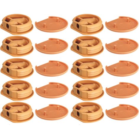 10x Ferrure d'assemblage beige avec cache en plastique idéal caravane bateaux vans camping-cars camions aménagés Connecteur Fixation Meuble Cuisine, capuchon beige RAL 1011 (1/4)