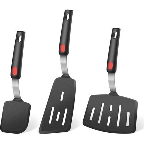 Spatola flessibile in silicone, resistente al calore fino a 600°F (confezione da 3) (1/5)
