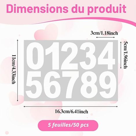 Mailbox Number Stickers, Vinyl Stickers for Outdoor, Doors, Cars, Home and Business