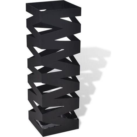 Armature carrée pour parapluie, acier noir, 48,5 cm (1/5)