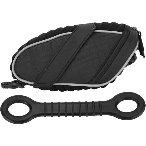 Fahrradsatteltasche aus Polyesterfaser, Aufbewahrungsorganizer für Fahrradzubehör, Schwarz (1/5)