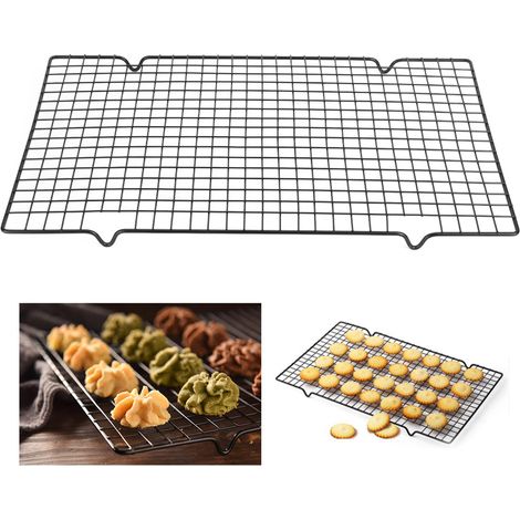 Grille de refroidissement multifonction en acier inoxydable antiadhésif pour barbecue et cuisson (1/5)