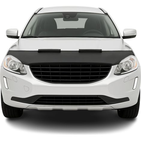 Protège Capot compatible avec Volvo XC60 2010 à 2017, Bra de Capot Protection, Noir (1/5)