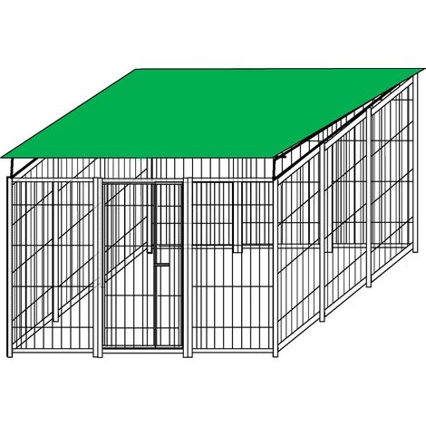 Recinzione da esterno con copertura zincatura a caldo da 300x300x altezza 180 cm (1/5)