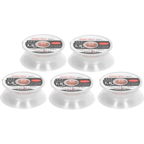 5Pcs Solder Wicks Advanced Electronic Accuracy Welding Tool No Cleaning Low Residue 1.5 Meter 3.5mm