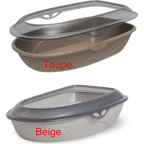 Bac à litière - Sabbia - L 40,3 x l 59,5 x H 17,9 cm - Coloris aléatoire - Livraison gratuite (1/5)