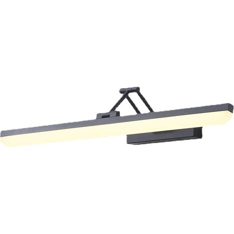 Lampe Salle de Bain Noire Applique Murale Led Luminaire Salle de Bain 12W L60cm Lumière chaude (1/5)
