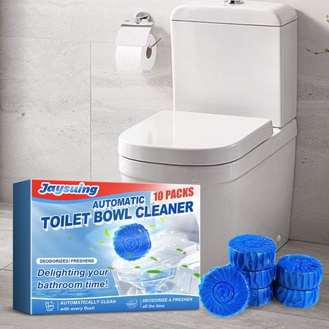 Blaue WC-Reinigungsblöcke für den Heimgebrauch: Entkalken, Desodorieren und Erfrischen der Toilette – 10er-Packung -- DE (1/5)