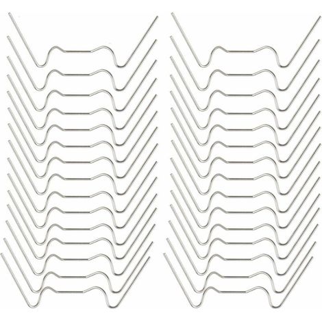 Clips de fil de vitrage de serre, clips de fixation de vitre de verre de serre en acier inoxydable Clips de vitrage de type W (1/5)