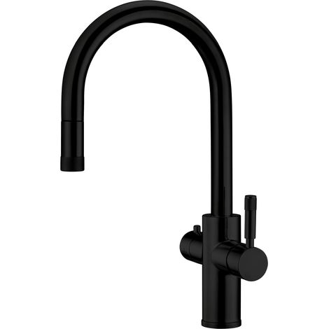 Scott & James 4 in 1 Pull Down Instant boiling Tap - ELO0089 - Matt Black (1/2)