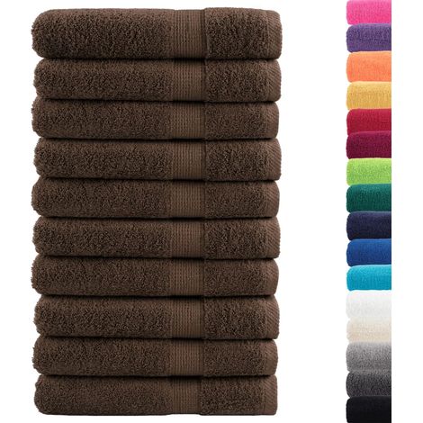 Serviettes de qualité supérieure SOLUND 10 pcs marron 600 g/m² CFW281284 (1/5)