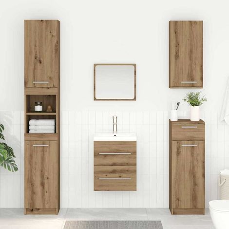 vidaXL  Sink Cabinet  Artisan Oak 38.5 x 41 x 48 cm Engineered Wood