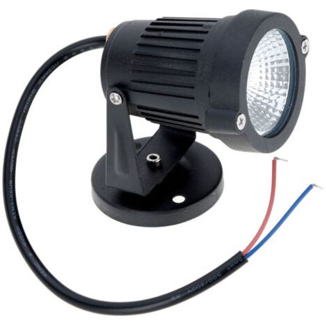 royaluxe-Spot Led En Aluminium Noir Pour Pelouse, 5W 85-265V, Blanc Chaud (1/5)