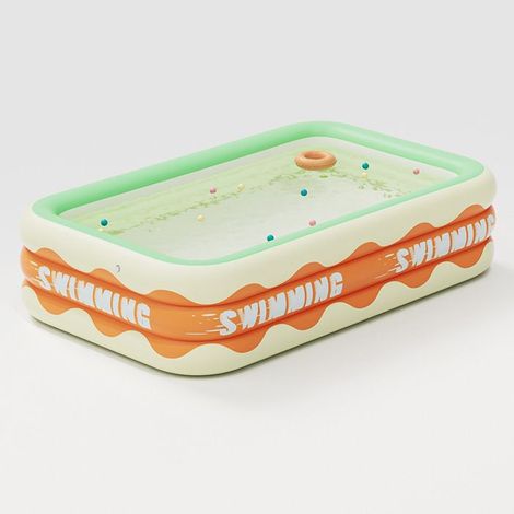 Piscine gonflable - Belle commode - Dimensions 150x105x56 cm - Matériau PVC épais 0,8 mm - Protection UV (1/5)