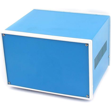 Projet électronique métallique Anschlussdose Gehäuse bleu 202 mm x 182 mm x 132 mm