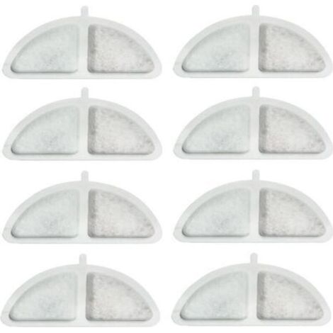 Katzenbrunnenfilter – 8-teiliges Set mit Dreifachfiltration (Harz + Aktivkohle), kompatibel mit allen Modellen (1/5)