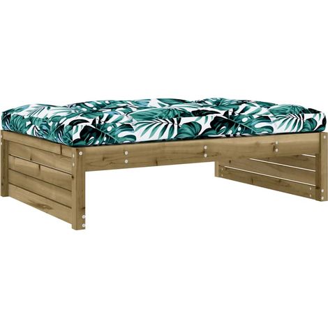 Repose-pied de jardin,Tabouret de jardin 120x80 cm bois de pin imprégné CFW39057 (1/5)
